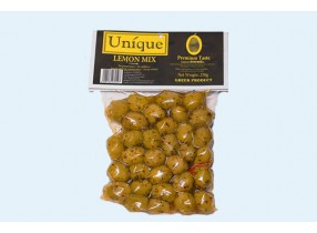 Unique LEMOM MIX Green Oliven 250gr Vacuum
